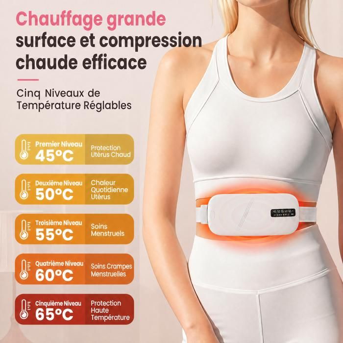 Ceinture chauffante contre les douleurs.