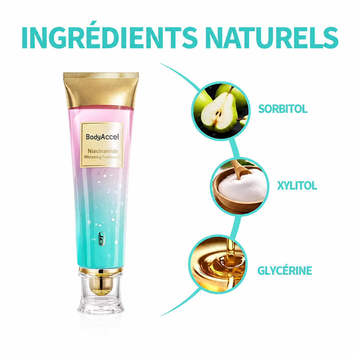 Dentifrice blanchissant à la niacinamide BodyAccel