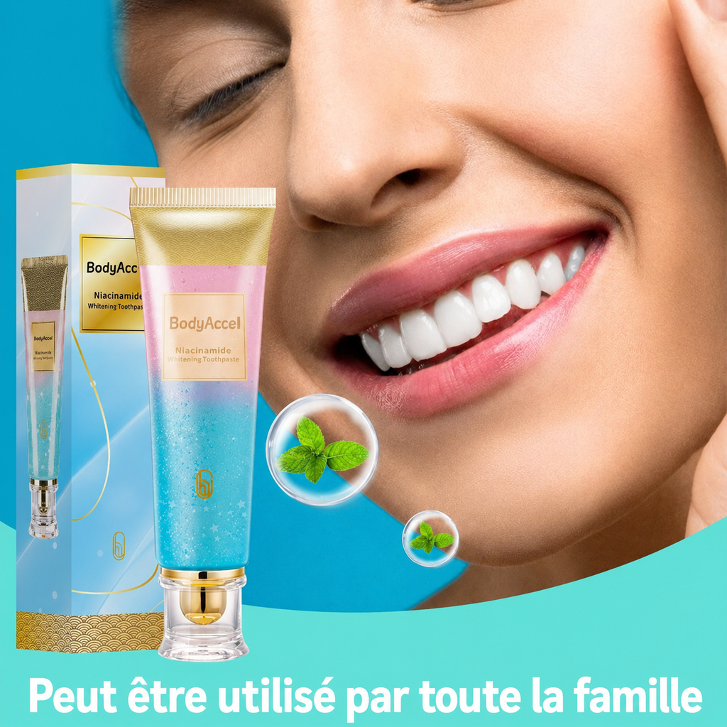 Dentifrice blanchissant à la niacinamide BodyAccel